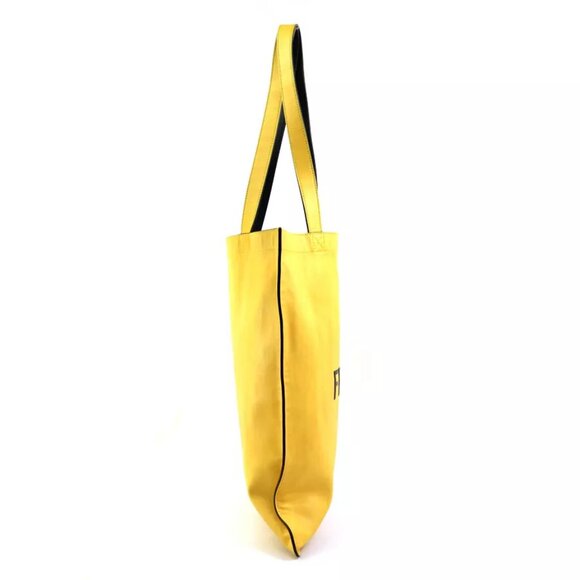 Authenticity guaranteed FENDI Shoulder Bag Tote Bag Yellow/Black - Picture 3 of 12